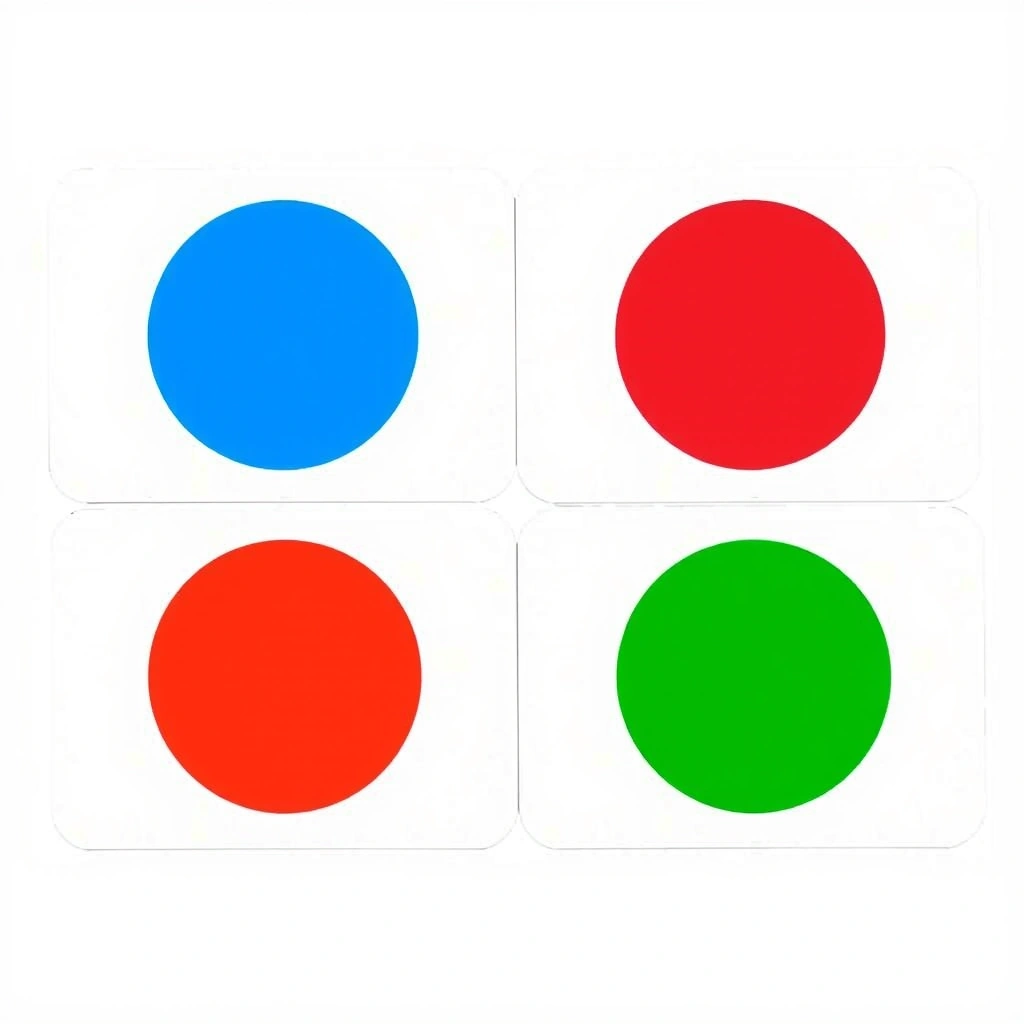 Karty kolorów — kropki - Szablony - Dzień Kropki