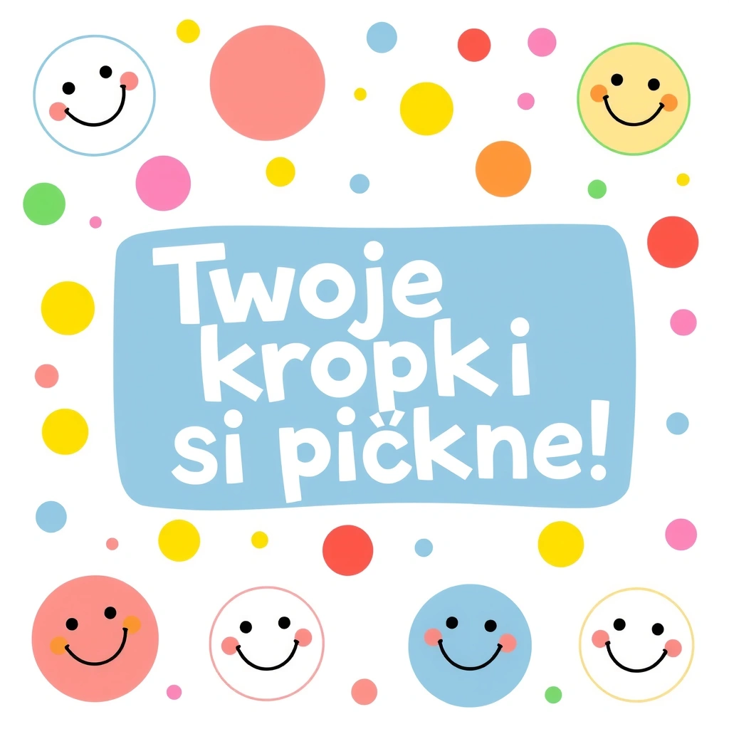 Plakat zakończenia: Pochwała za kropeczki - Materiały - Dzień Kropki