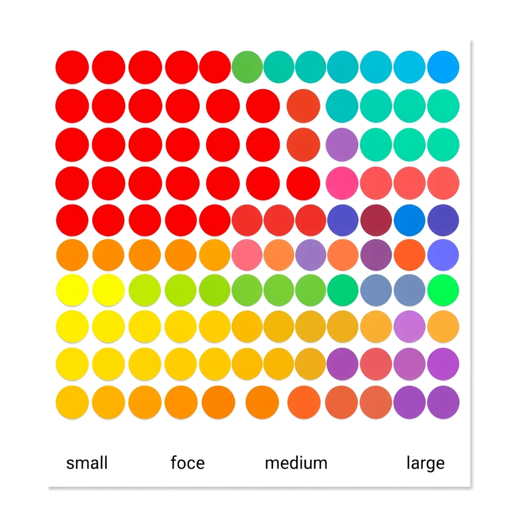 Arkusz naklejek-kropek (do druku) - Szablony - Dzień Kropki