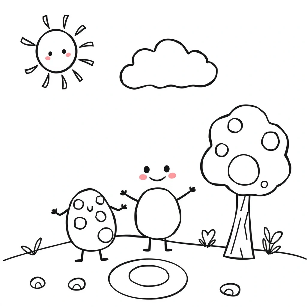 Kolorowanka: Kropka i przyjaciele - Kolorowanki - Dzień Kropki