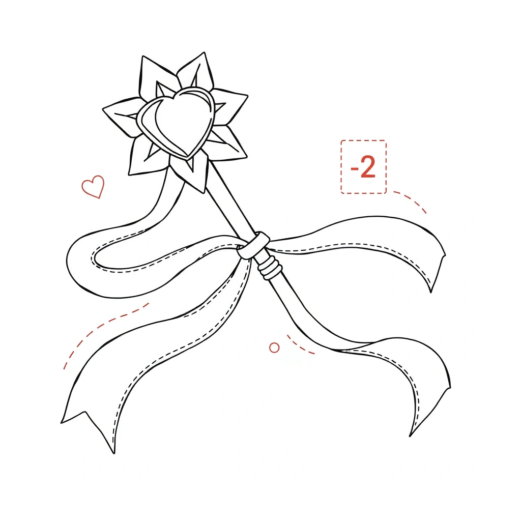 Kolorowanka — Wstążka taneczna - Kolorowanki - Dzień Tańca