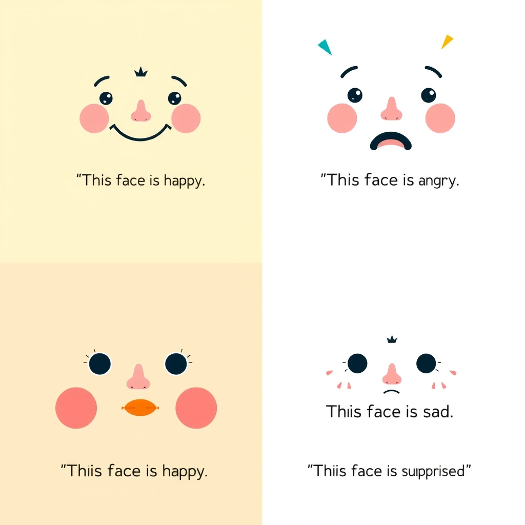 Mini-książeczka z buziami — strony - Szablony - Dzień Emotikony