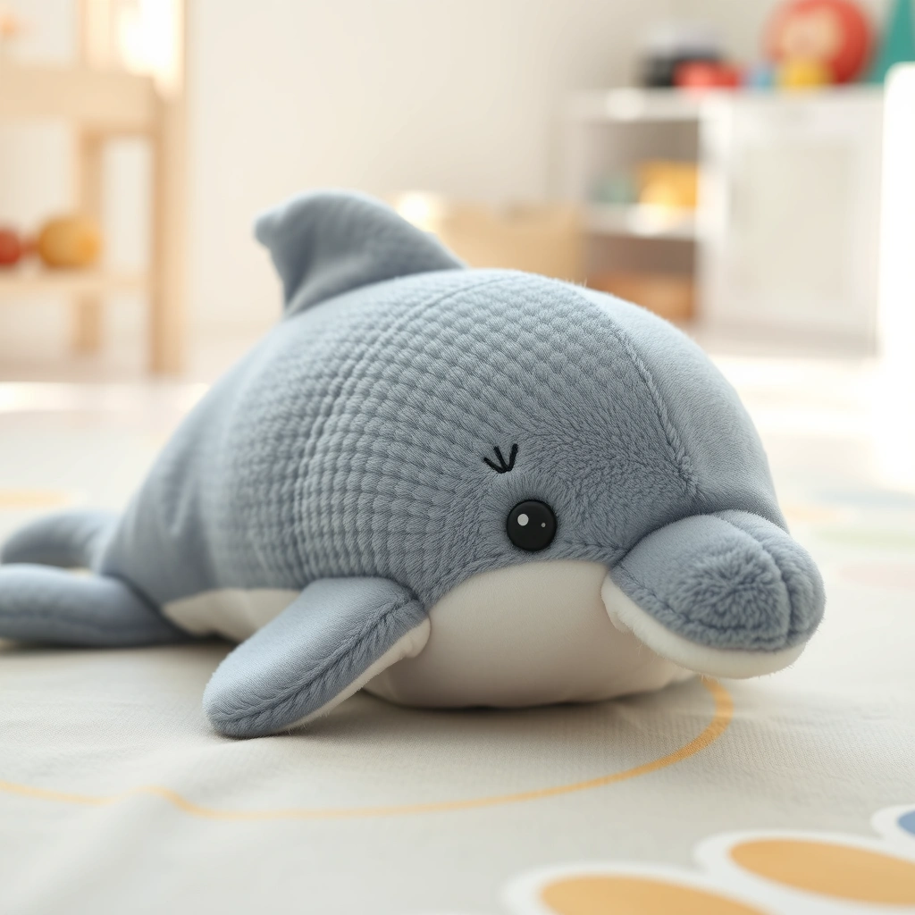 Zdjęcie miękkiej maskotki delfina - Materiały - Dzień Delfina