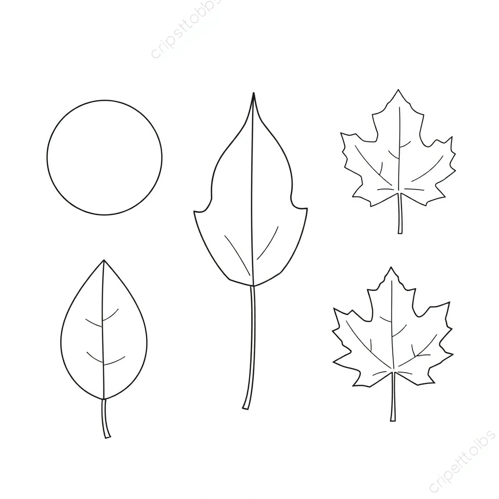 Szablony liści do wycięcia - Szablony - Dzień Drzewa