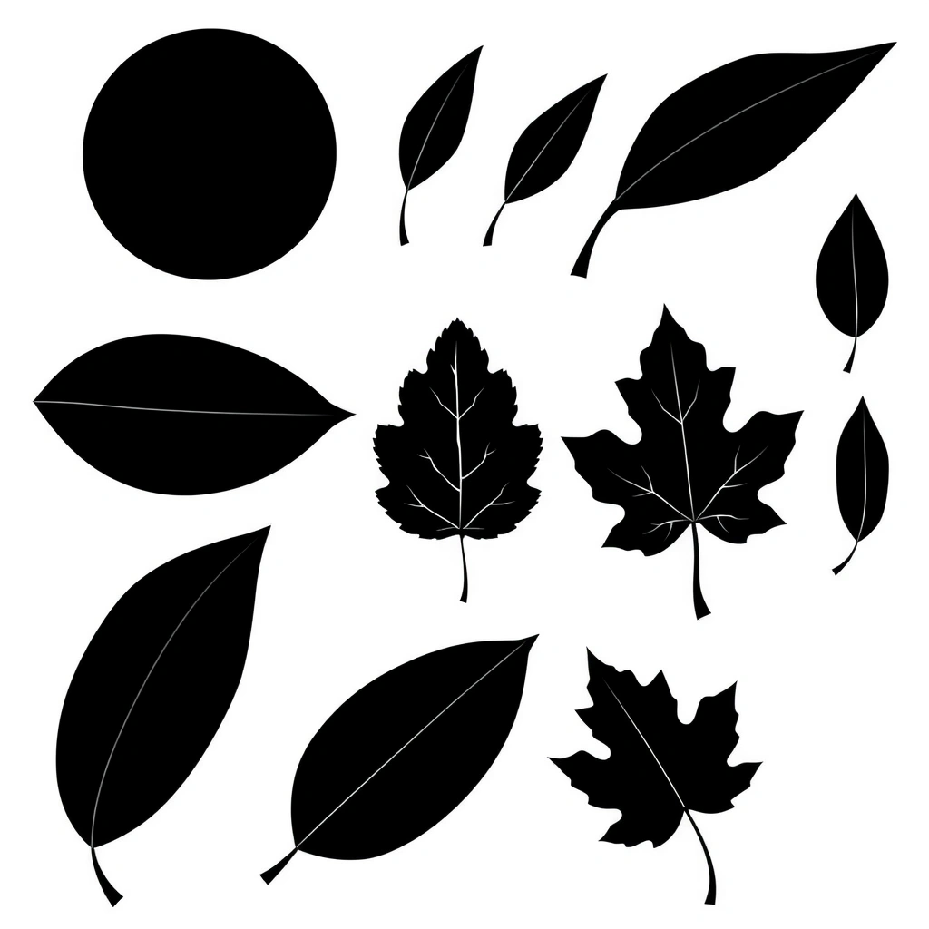 Szablony liści do wycięcia - Szablony - Dzień Drzewa