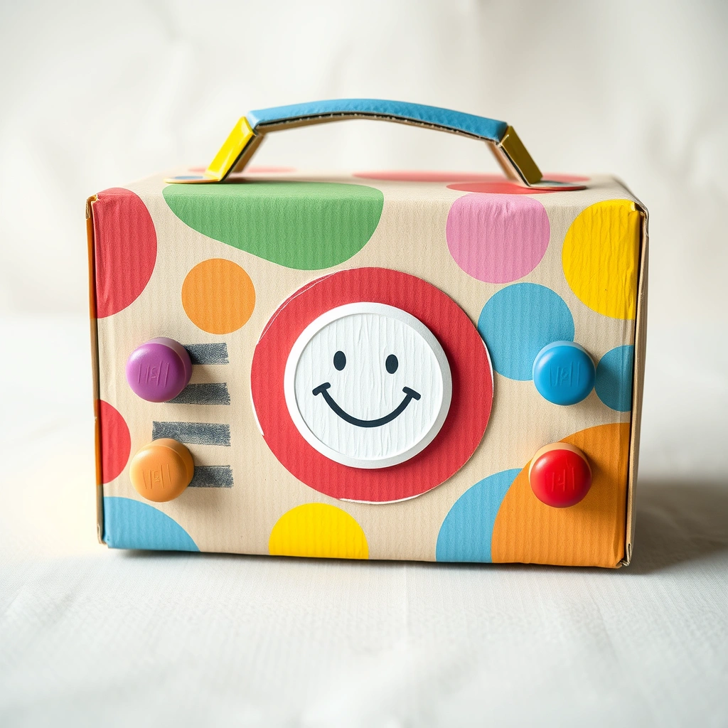 Kartonowe radio — rekwizyt - Materiały - Dzień Radia (kwiecień)