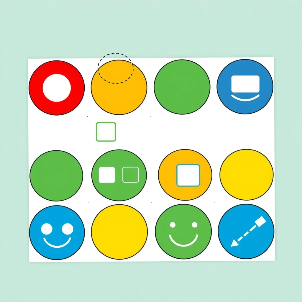 Arkusz przycisków — Naklejki sterujące - Szablony - Dzień Energetyka