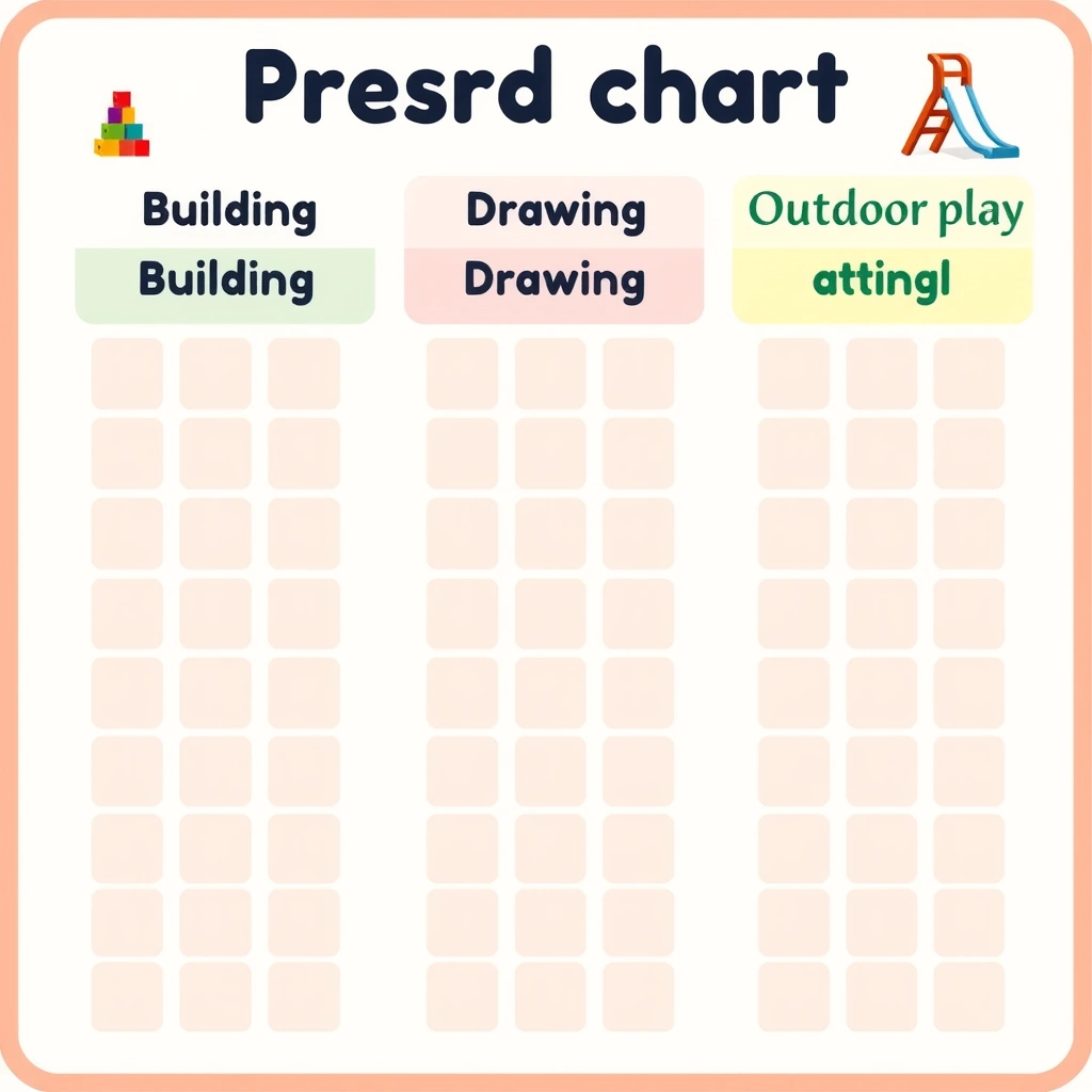 Arkusz do wykresu ulubionych zabaw - Szablony - Dzień Przyjaciela