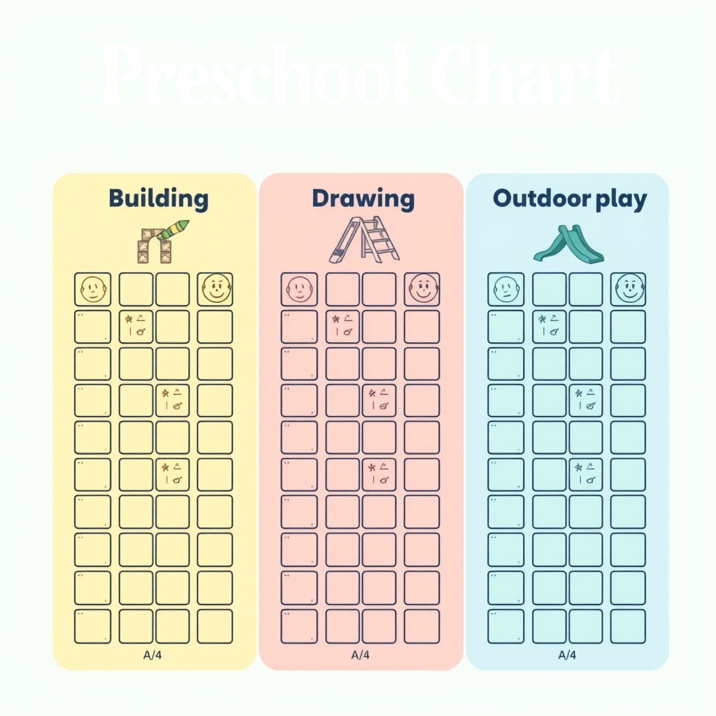 Arkusz do wykresu ulubionych zabaw - Szablony - Dzień Przyjaciela