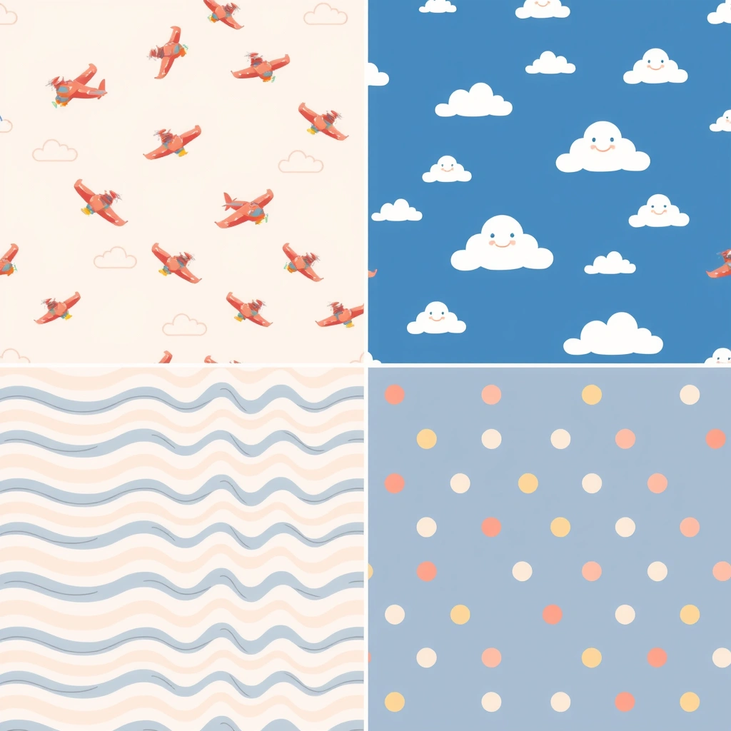 Wzory chust — apaszki do tańca - Szablony - Dzień Lotnictwa