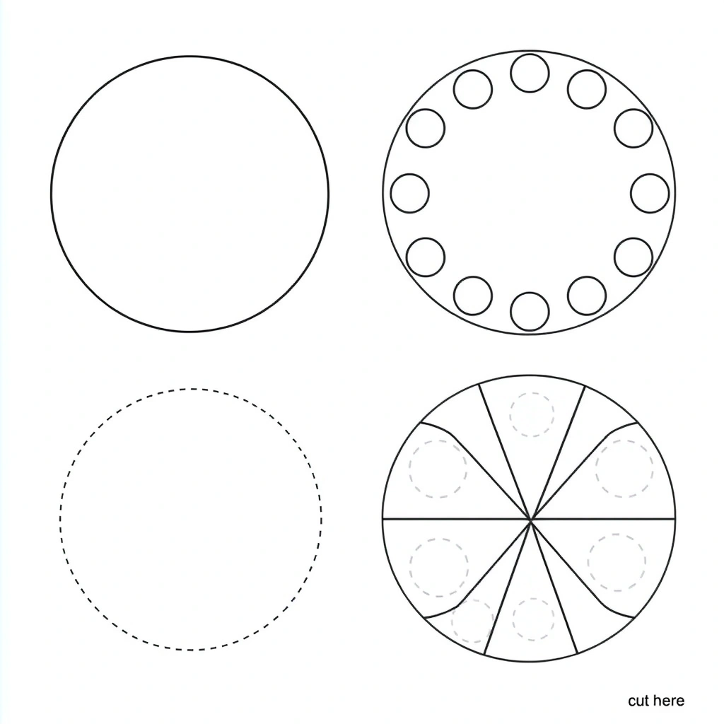 Szablony piłek (koła) do wycięcia - Szablony - Dzień Futbolu
