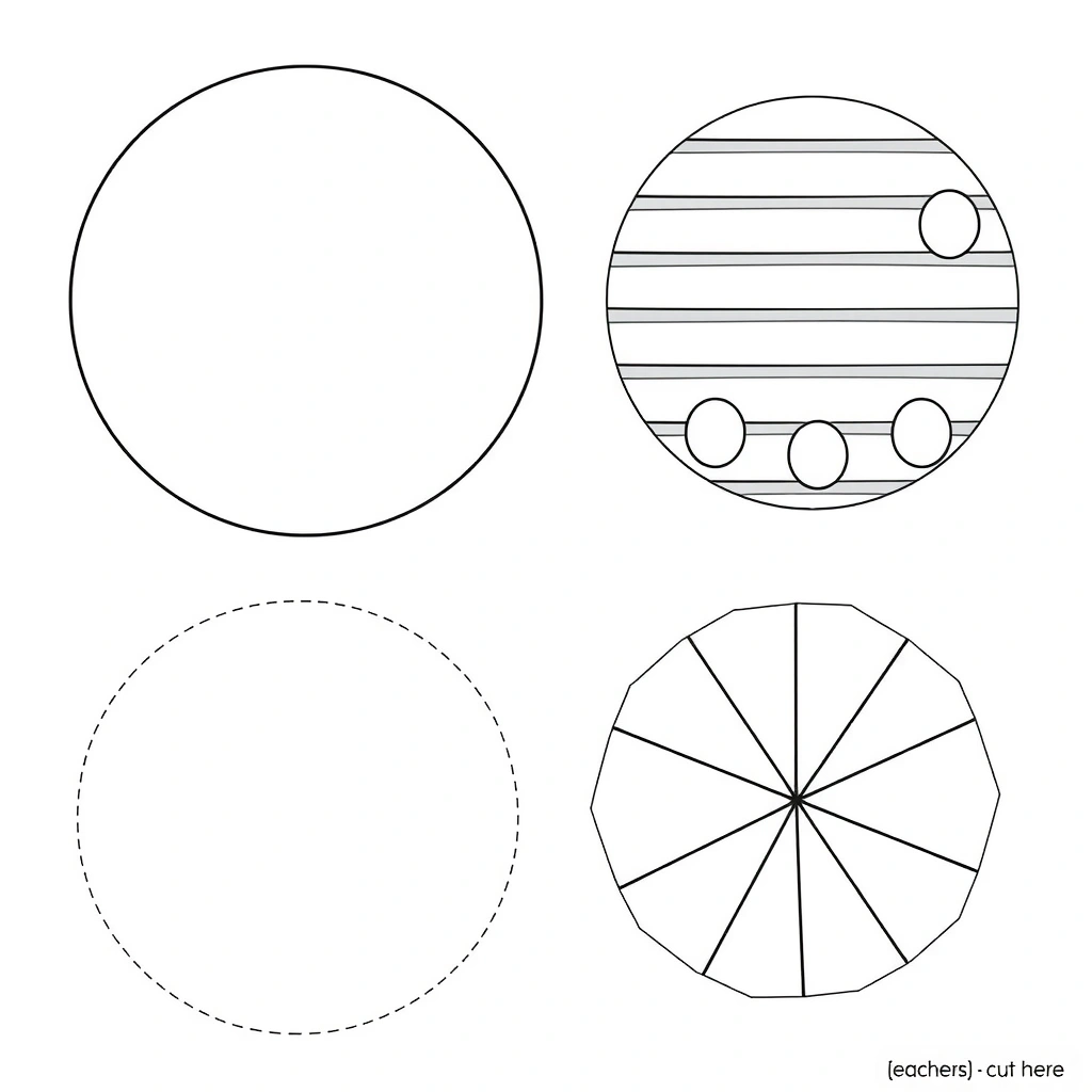 Szablony piłek (koła) do wycięcia - Szablony - Dzień Futbolu