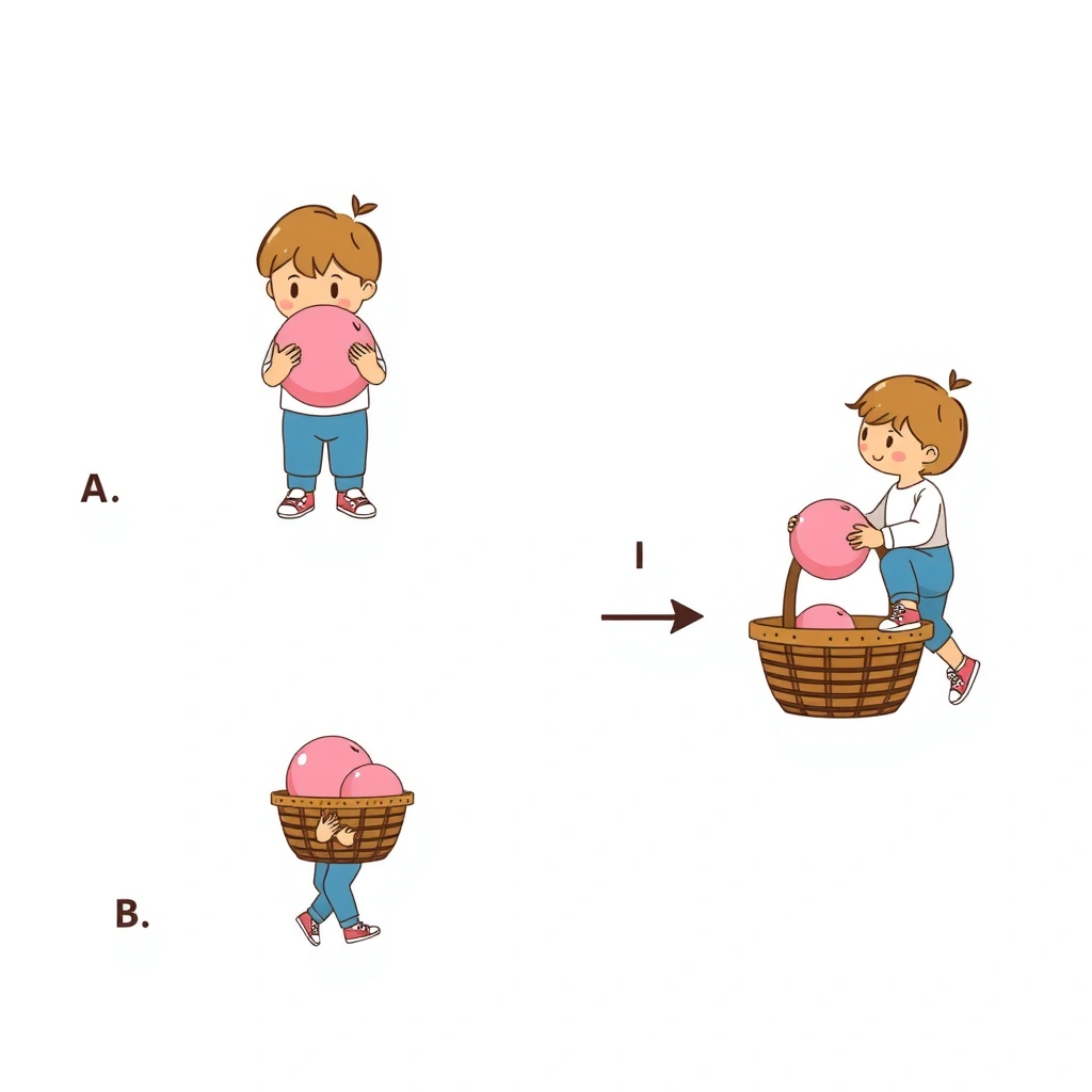 Ilustracja instrukcyjna: Przenosimy kwiatuszki - Materiały - Dzień Kobiet