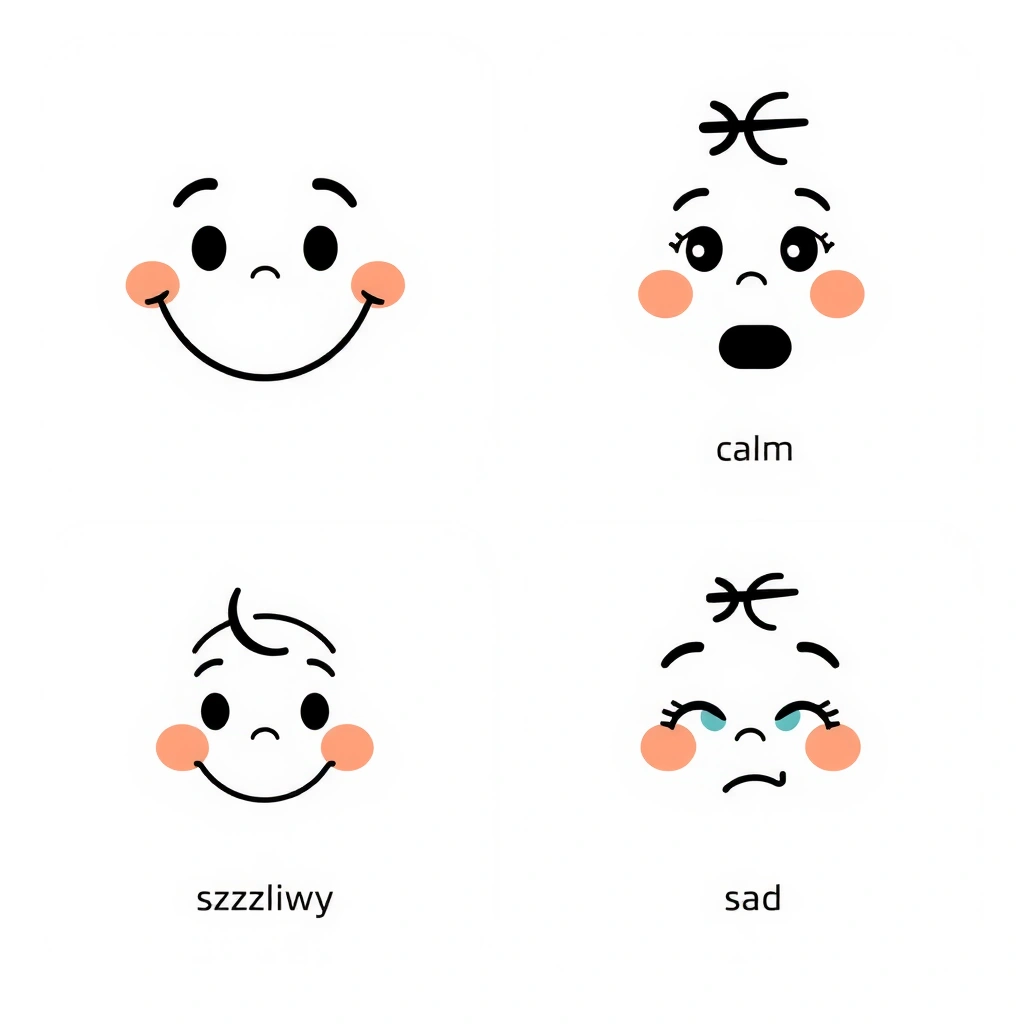 Karty z buźkami (zestaw 4) - Szablony - Boże Narodzenie