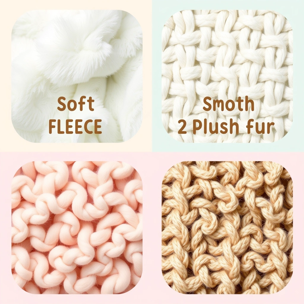 Karty tekstur — zbliżenia materiałów - Materiały - Dzień Pluszowego Misia (USA)