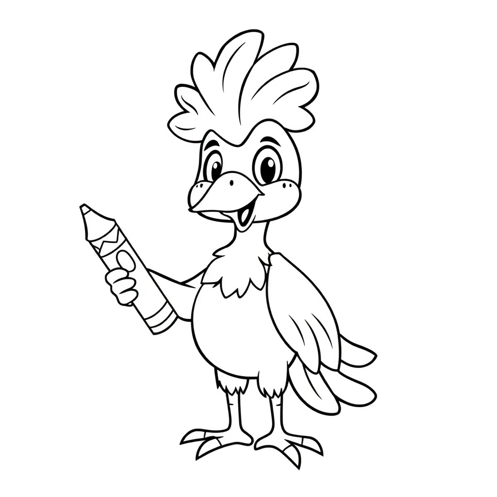 Kolorowanka — Piórko - Kolorowanki - Dzień Pisarza