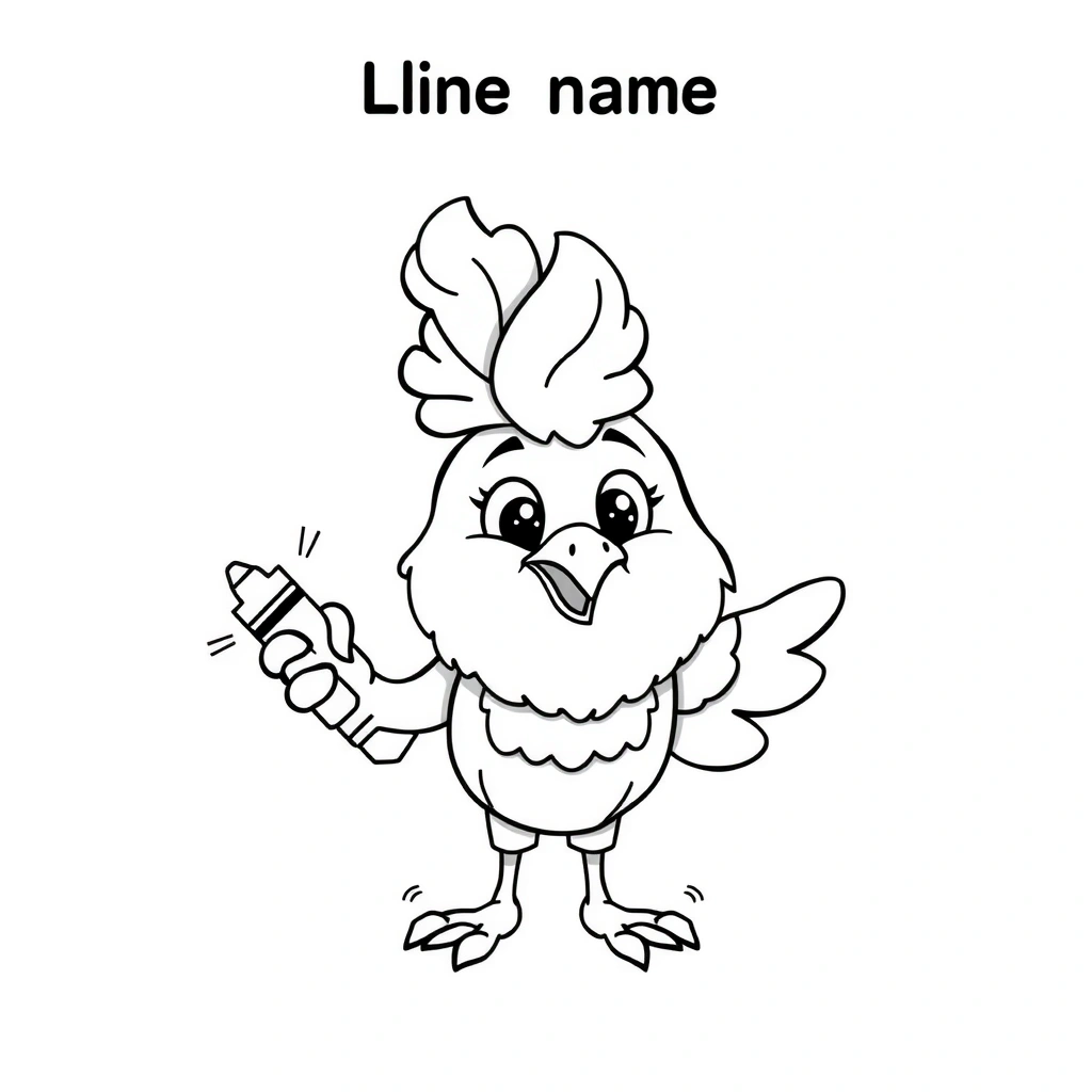 Kolorowanka — Piórko - Kolorowanki - Dzień Pisarza