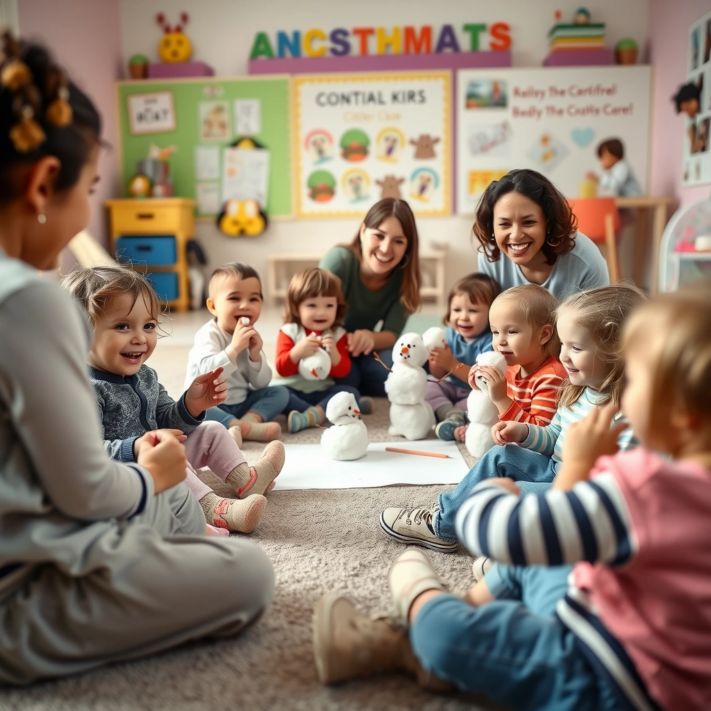 Prezentacja prac — dzieci pokazują bałwanki - Materiały - Światowy Dzień Śniegu