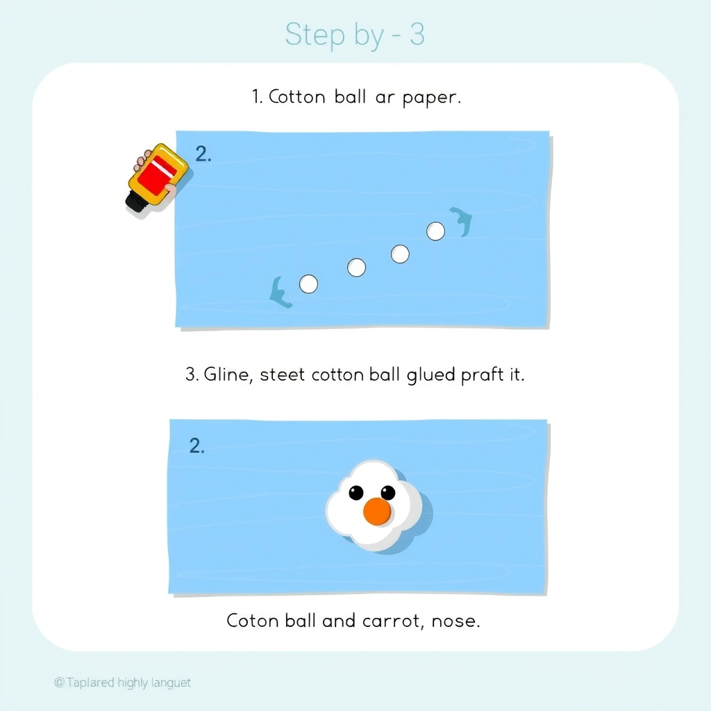 Szablon krok po kroku - Szablony - Światowy Dzień Śniegu