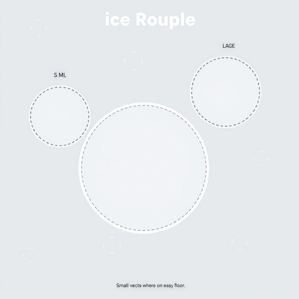 Szablon: Krążki lodu (poduszki) — zestaw do druku - Szablony - Dzień Niedźwiedzia Polarnego