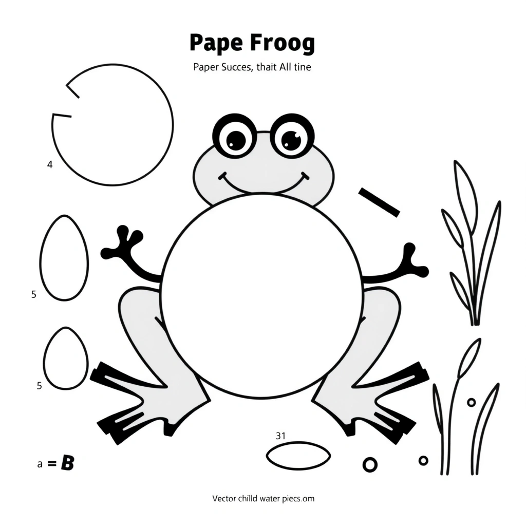 Szablony elementów żabki (do wycięcia) - Szablony - Dzień Żaby