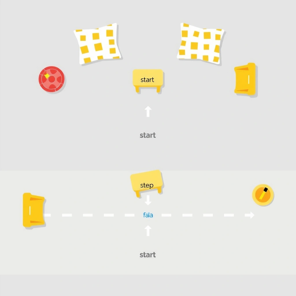 Szablon toru przeszkód — plan i widok - Szablony - Dzień Latarni Morskich