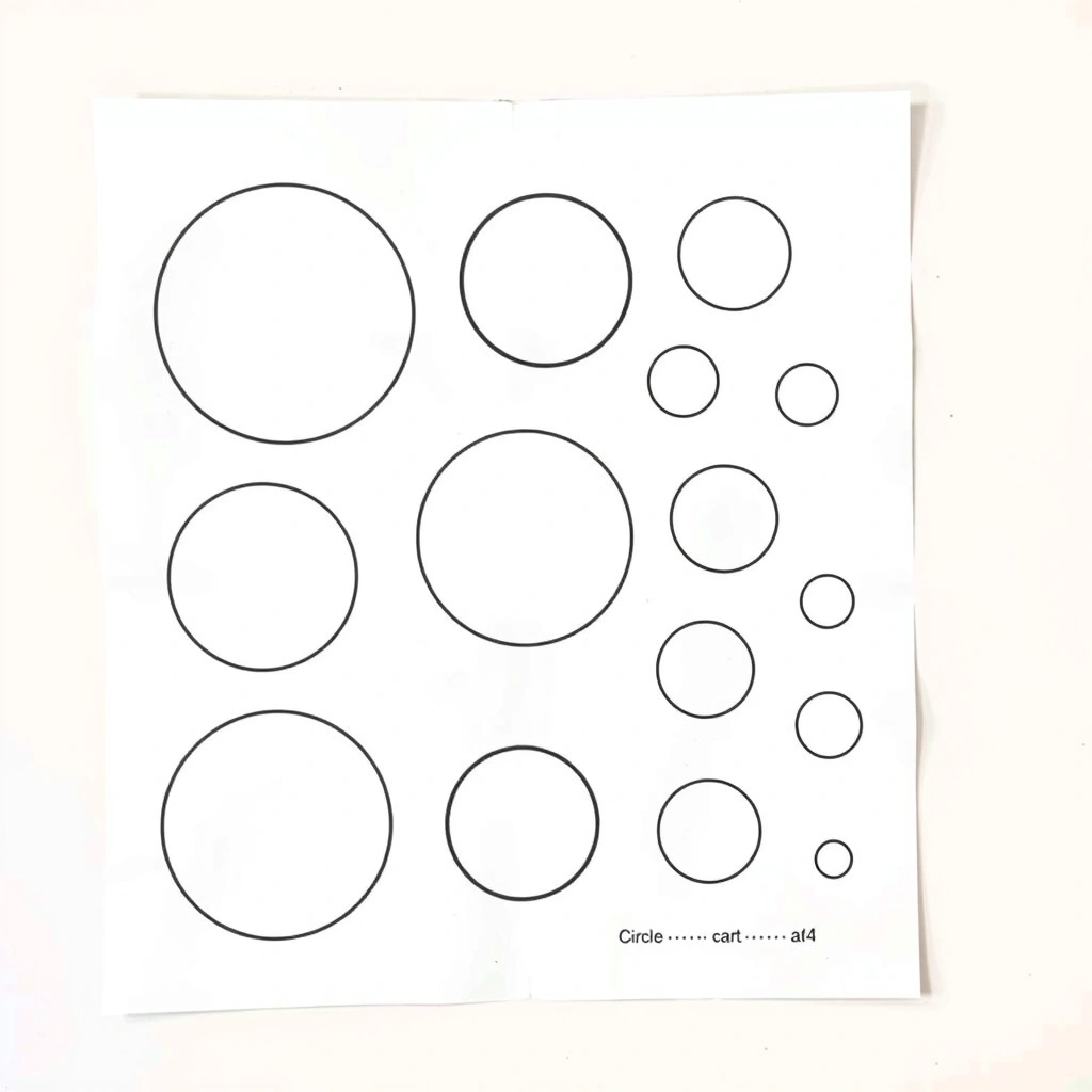 Arkusz kółek - okna i bąbelki - Szablony - Dzień Łodzi Podwodnej