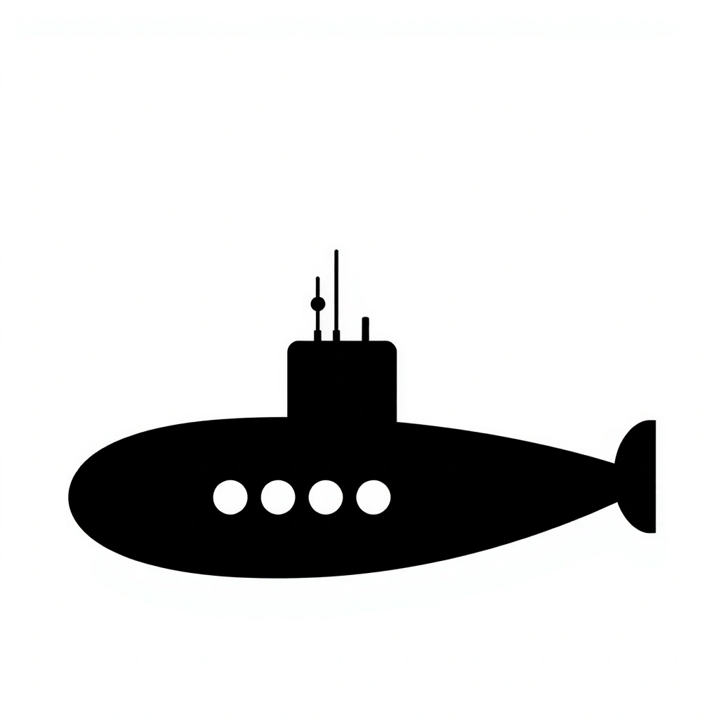 Szablon łodzi (kontur do wycięcia) - Szablony - Dzień Łodzi Podwodnej