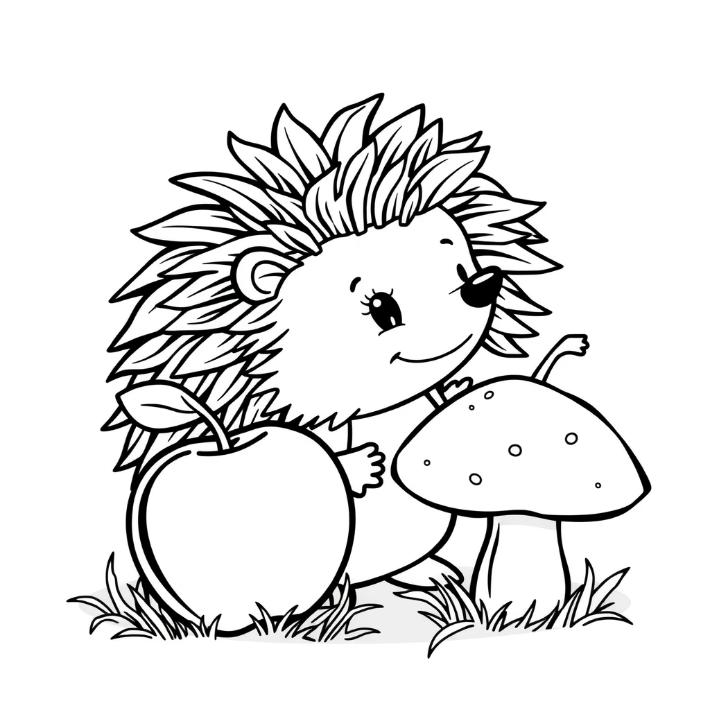 Kolorowanka – Jeż - Kolorowanki - Dzień Jeża