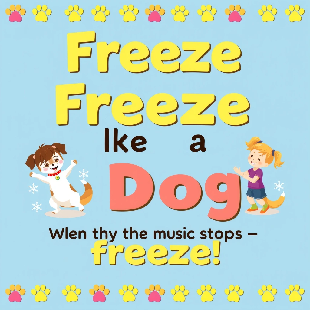 Plakat: Freeze Dance - Zamarznij jak piesek - Materiały - Dzień Kundelka