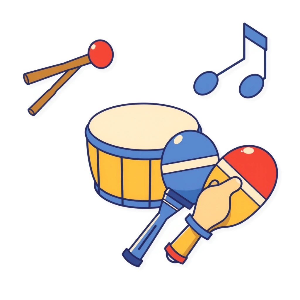 Ikony instrumentów rytmicznych - Materiały - Dzień Maszynisty