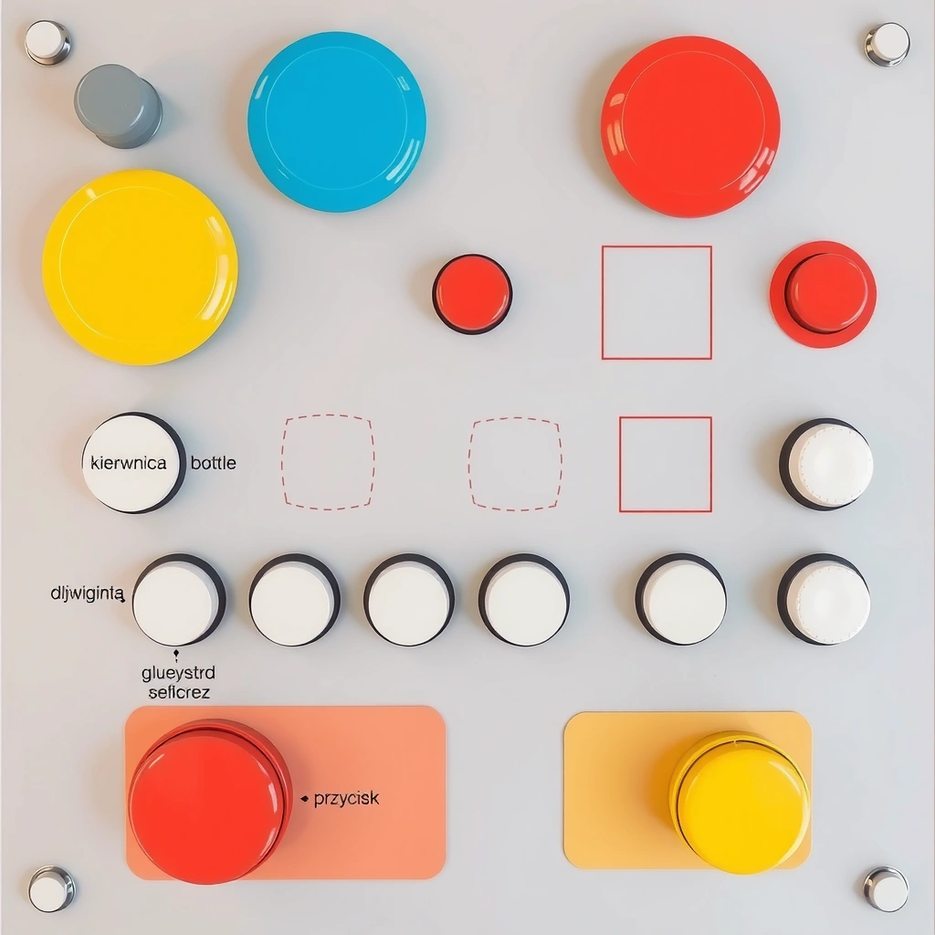 Panel kabiny maszynisty (szablon dotykowy) - Szablony - Dzień Maszynisty