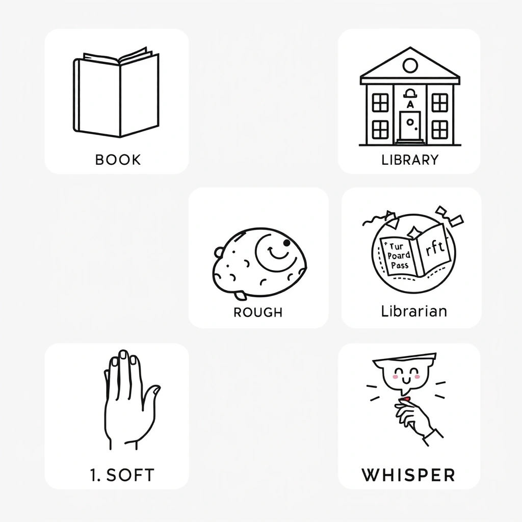 Karty słownictwa: podstawowe słowa - Szablony - Dzień Bibliotekarza i Bibliotek