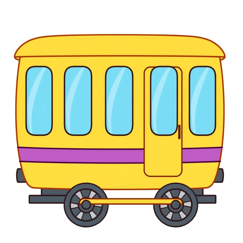 Wagon — ilustracja kolorowa - Materiały - Dzień Maszynisty