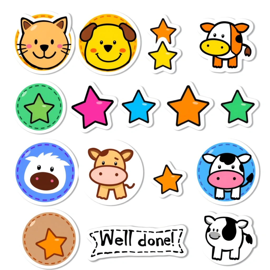 Naklejki pochwały (arkusz) - Materiały - Dzień Języków Obcych