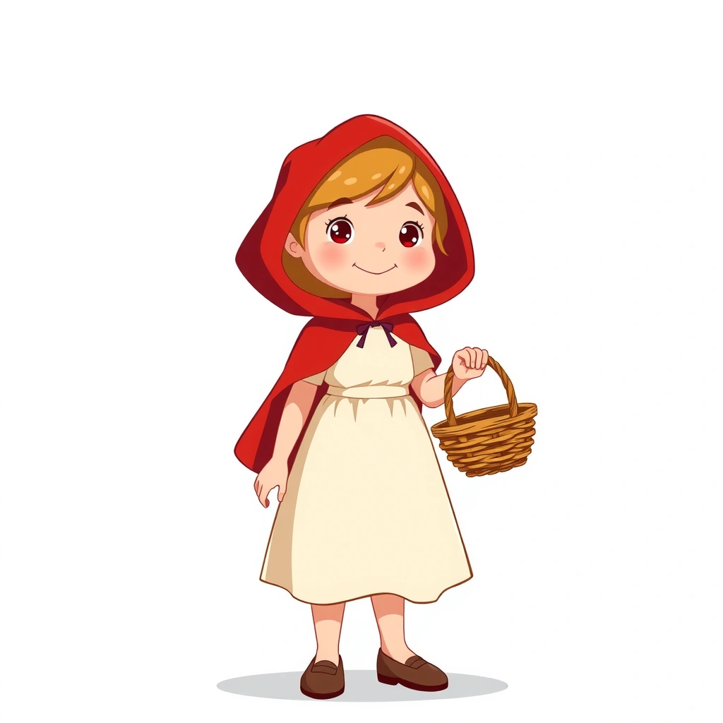 Portret: Czerwony Kapturek (duży plakat) - Materiały - Dzień Czerwonego Kapturka