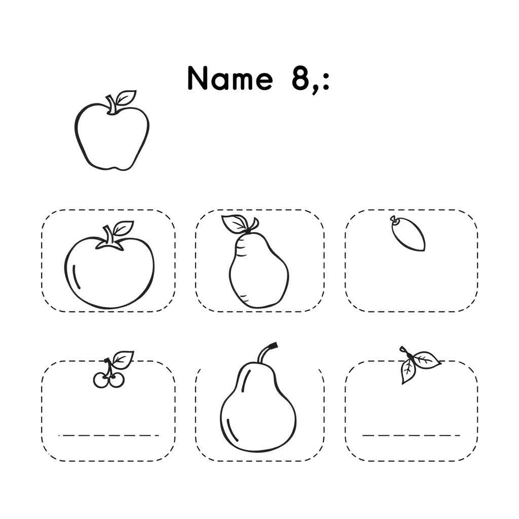 Szablony plakietek z owocami i warzywami - Szablony - Dzień Owoców i Warzyw