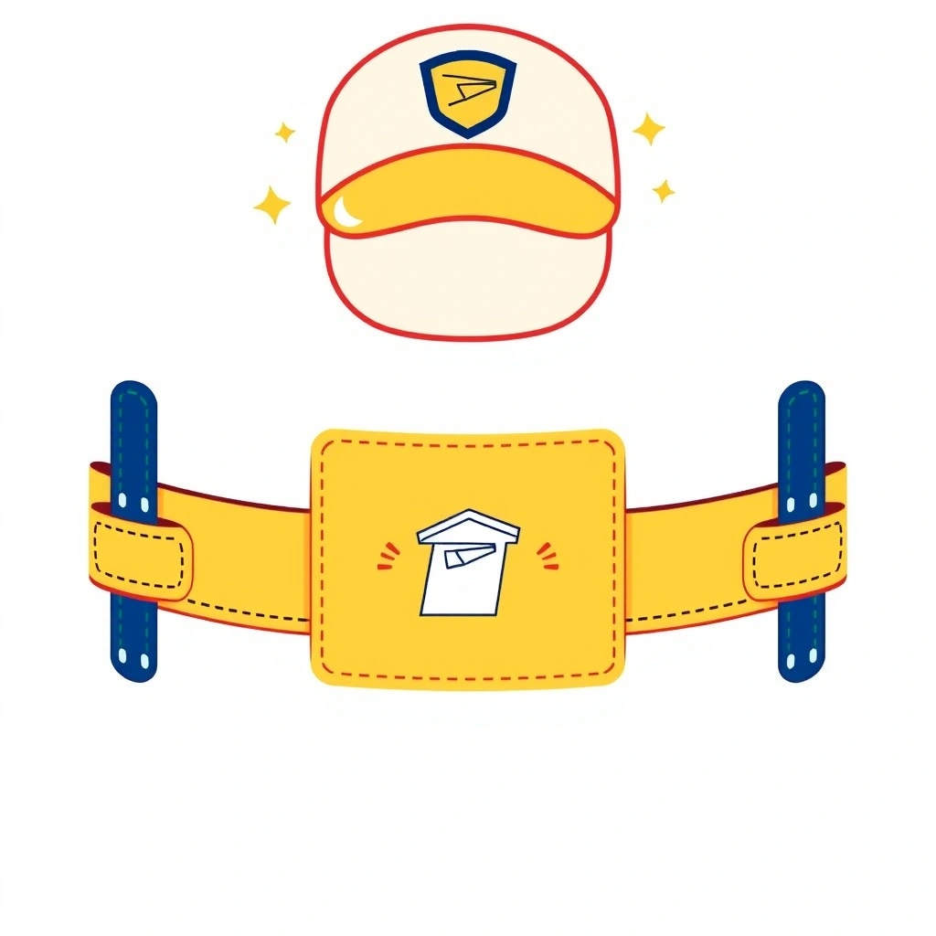 Opaska/czapka listonosza – szablon do wycięcia - Szablony - Dzień Listonosza