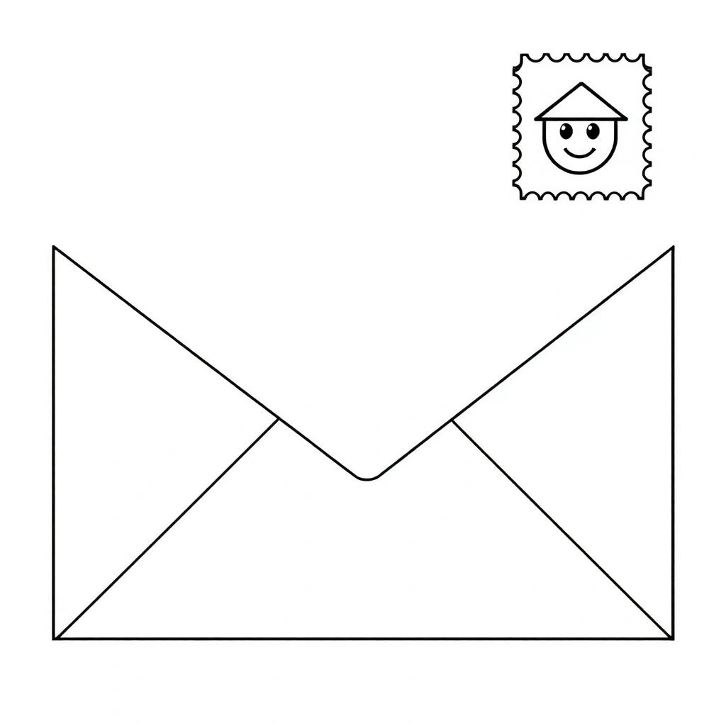 Szablon koperty do druku (A4) - Szablony - Dzień Listonosza