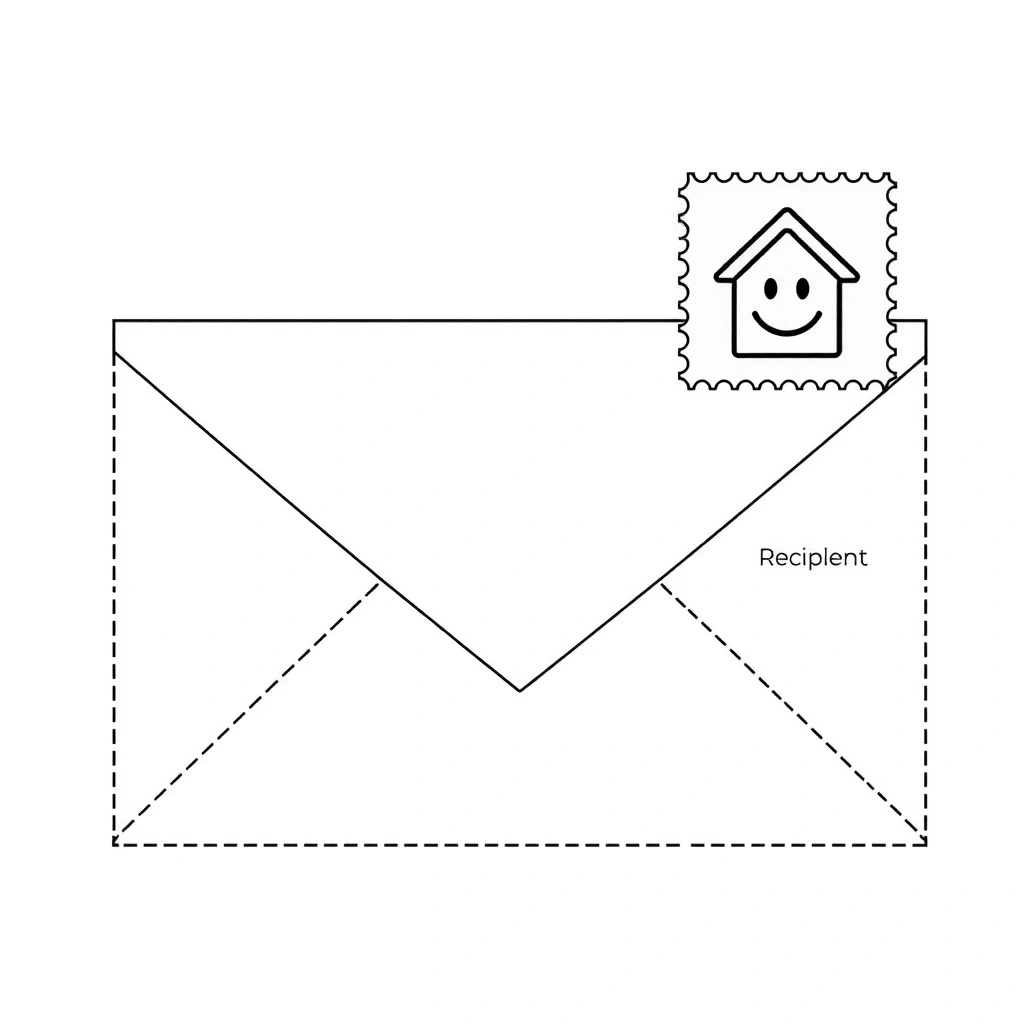Szablon koperty do druku (A4) - Szablony - Dzień Listonosza