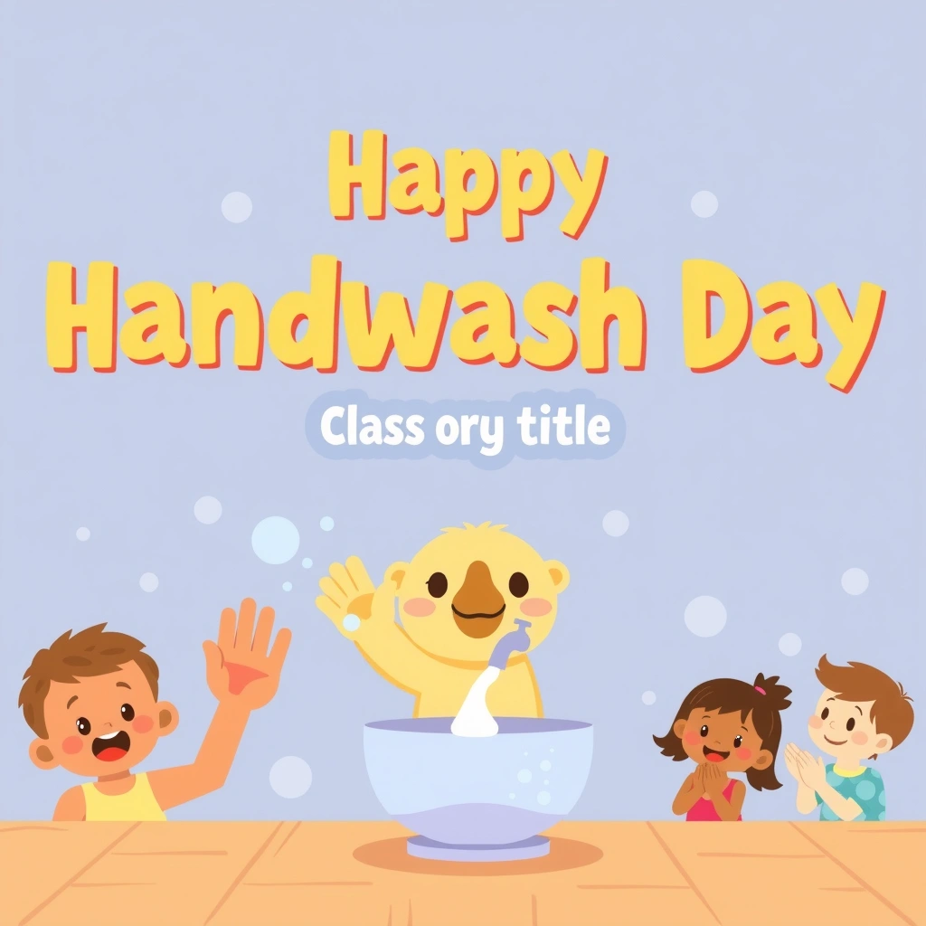 Baner zajęć — Dzień Mycia Rąk - Materiały - Dzień Mycia Rąk