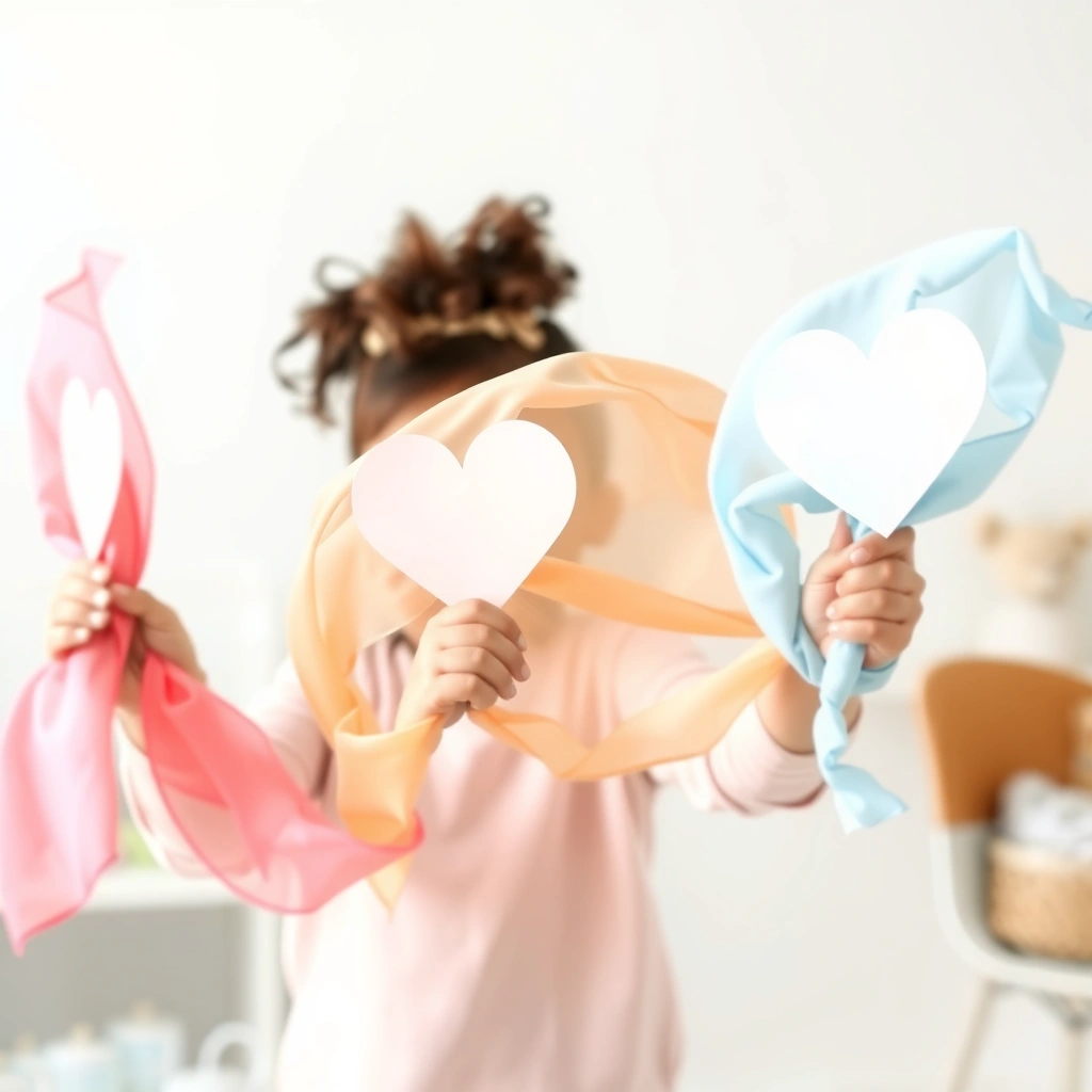 Chusteczki/apaszki do ruchu - Materiały - Walentynki