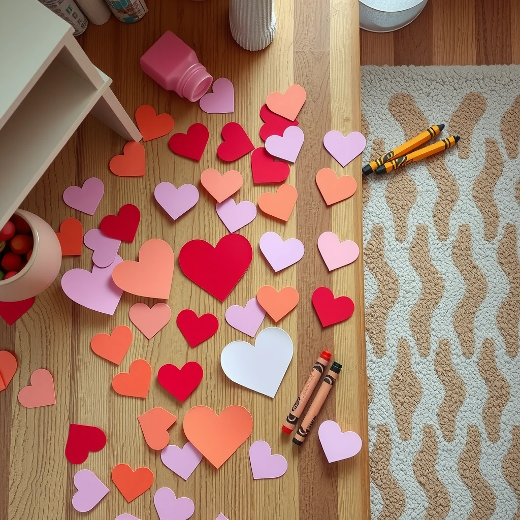 Pre-cut papierowe serduszka - zdjęcie referencyjne - Materiały - Walentynki