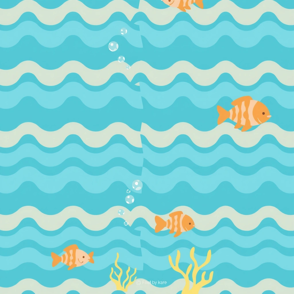 Arkusz 'morze' — tło na podłogę - Materiały - Dzień Rybaka