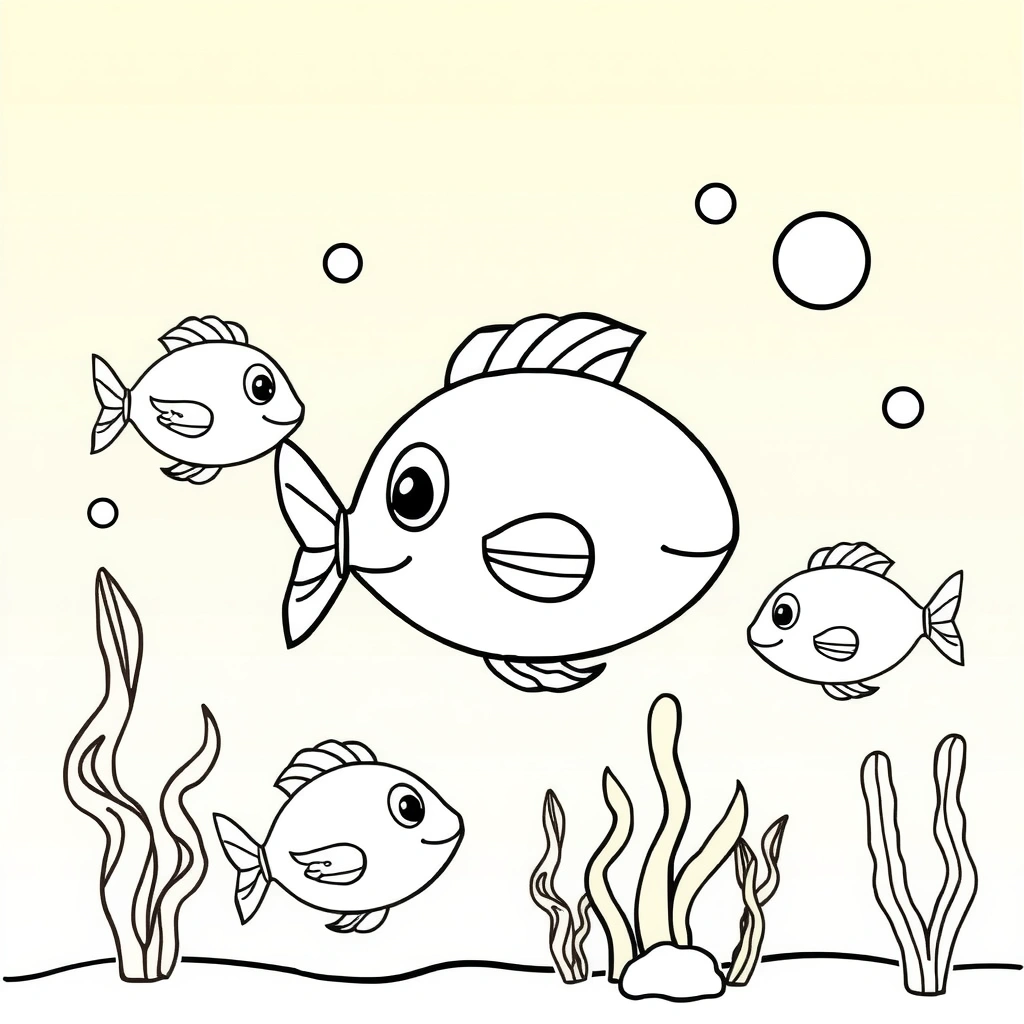 Kolorowanka: Rybki - Kolorowanki - Dzień Rybaka