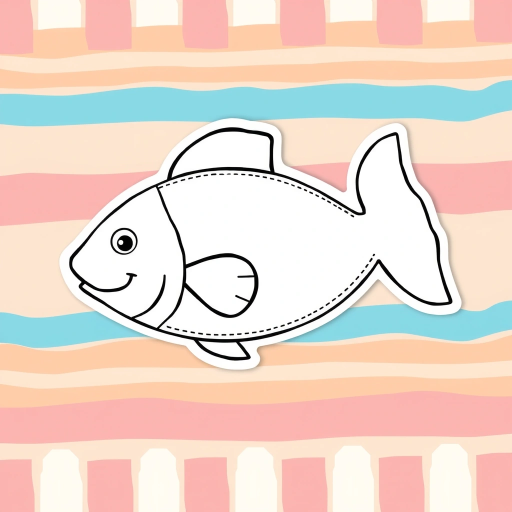 Szablon papierowej rybki (do wycięcia) - Szablony - Dzień Rybaka