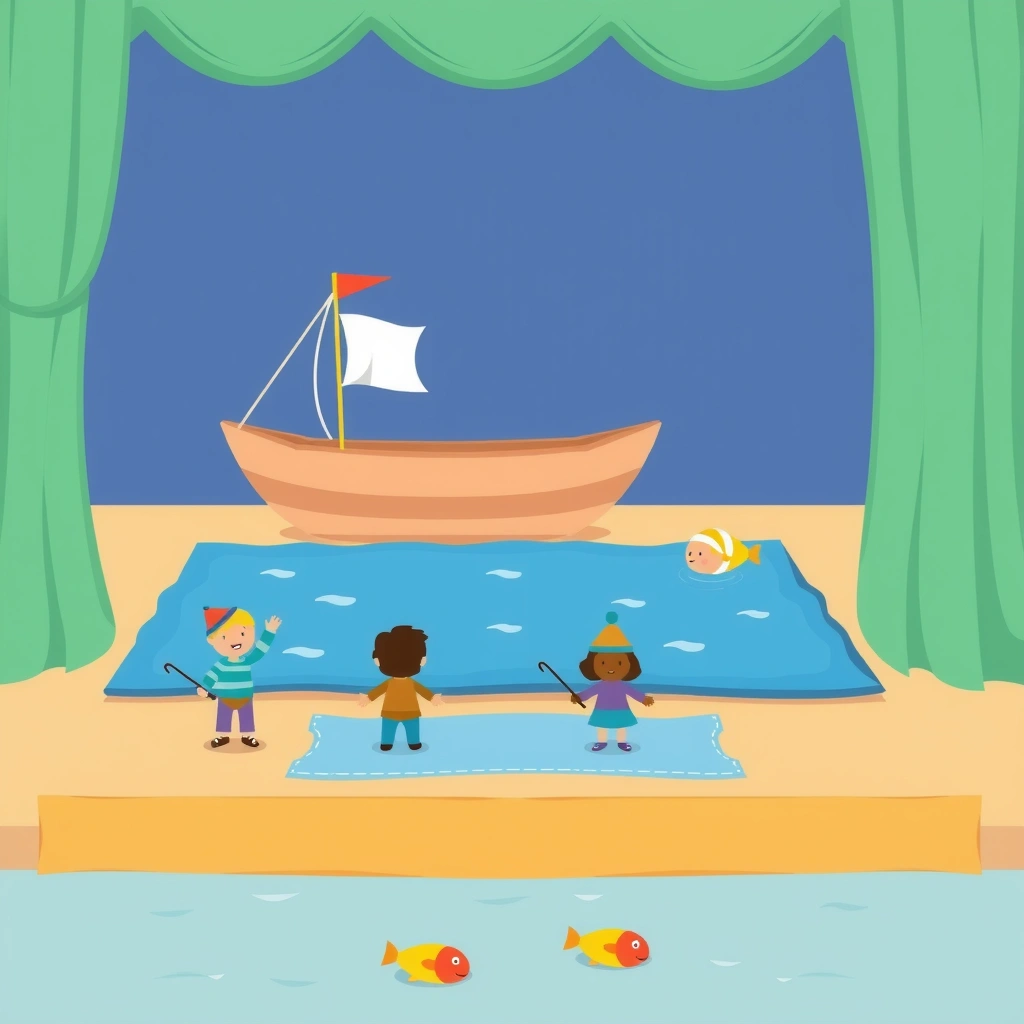 Zdjęcie referencyjne sceny: krótkie przedstawienie 'Dzień Rybaka' - Materiały - Dzień Rybaka