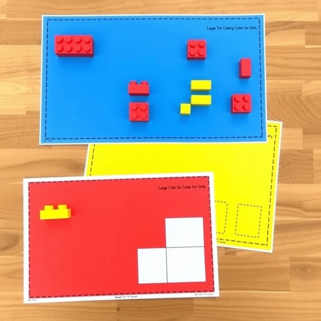Maty do segregowania kolorów (szablony) - Szablony - Dzień Klocków LEGO