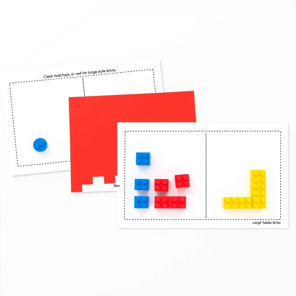 Maty do segregowania kolorów (szablony) - Szablony - Dzień Klocków LEGO
