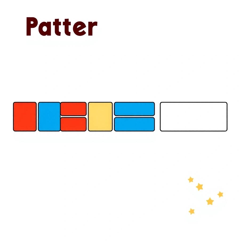 Szablon: prosty wzór kolorowy (czerwony–niebieski–czerwony) - Szablony - Dzień Klocków LEGO